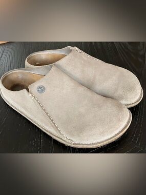 Birkenstock Zermatt Premium Suede Clog Mule Stone Taupe 40 Women’s 9-9.5